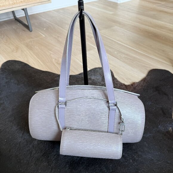 Louis Vuitton Lilac Soufflot Epi Leather Handbag - Picture 1 of 9